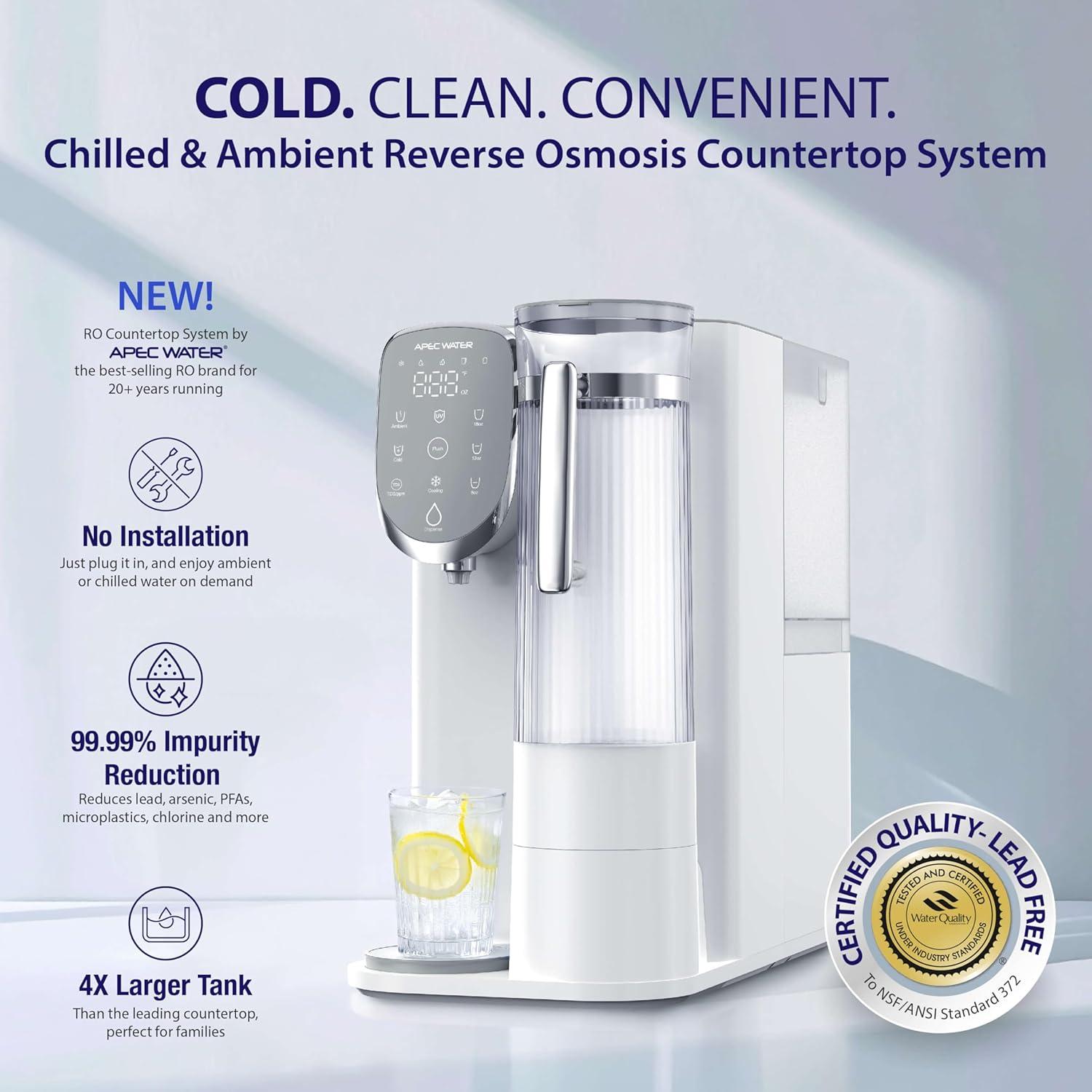 Filtro de Agua por Ósmosis Inversa APEC ROCT-C1 6 Etapas 4°C