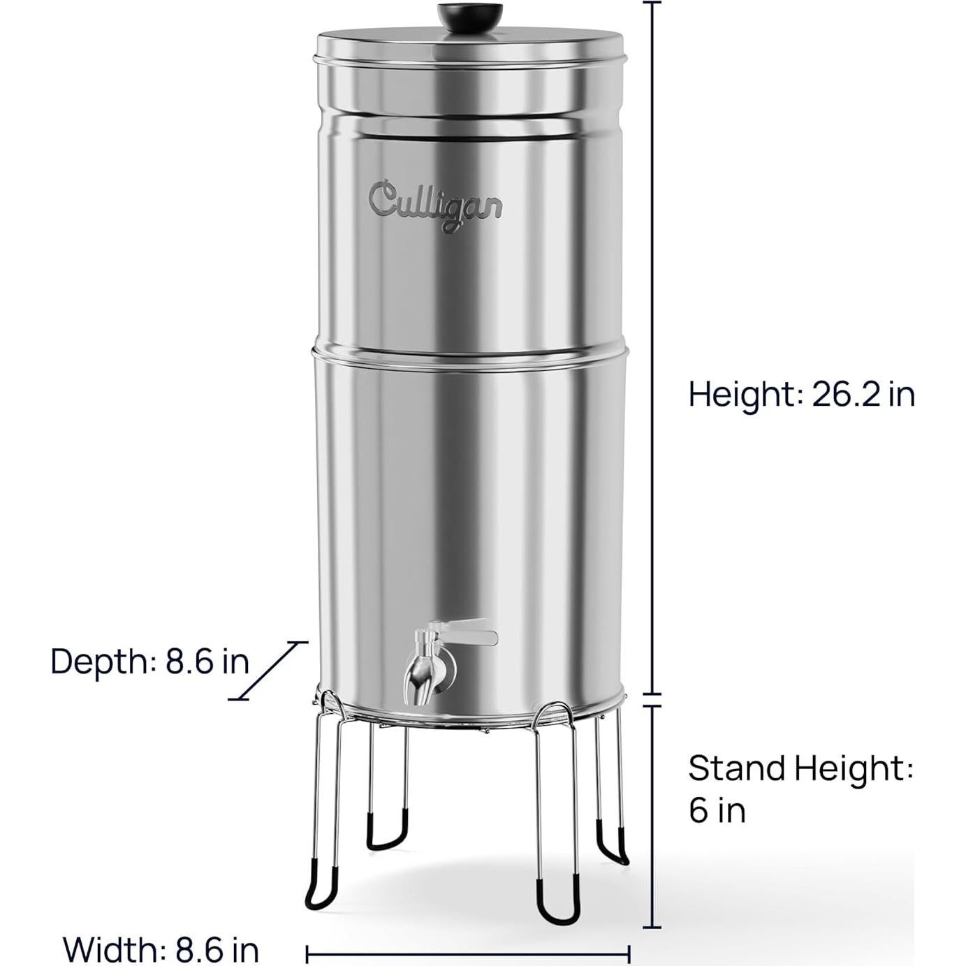 Filtro de Agua por Gravedad Culligan 8.5L Acabado Cepillado