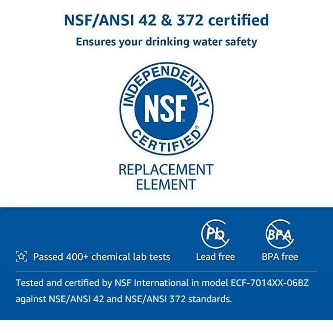 6 Filtros de Agua Waterspecialist para Jarras Brita - NSF