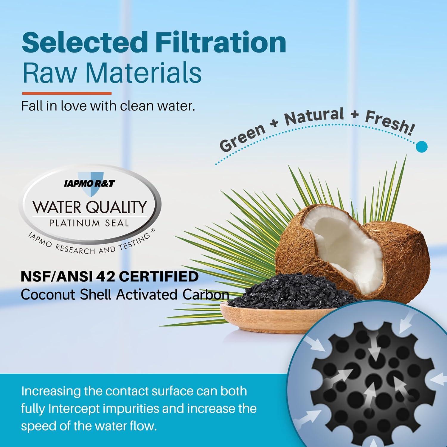 Filtro de Agua de Jarra ICEPURE PPF001 Compatible con PUR