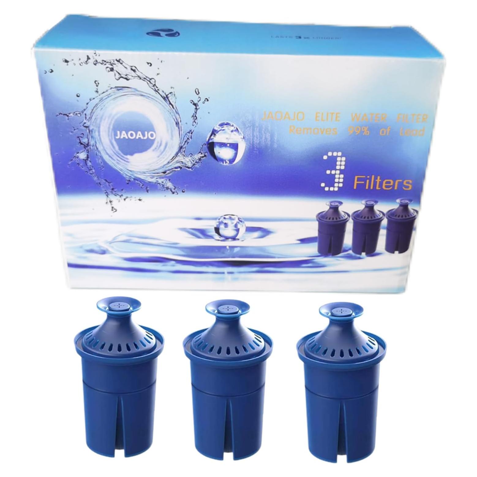 Filtro de Agua JAOAJO 3 Unidades - Reemplazo Brita Eficiente