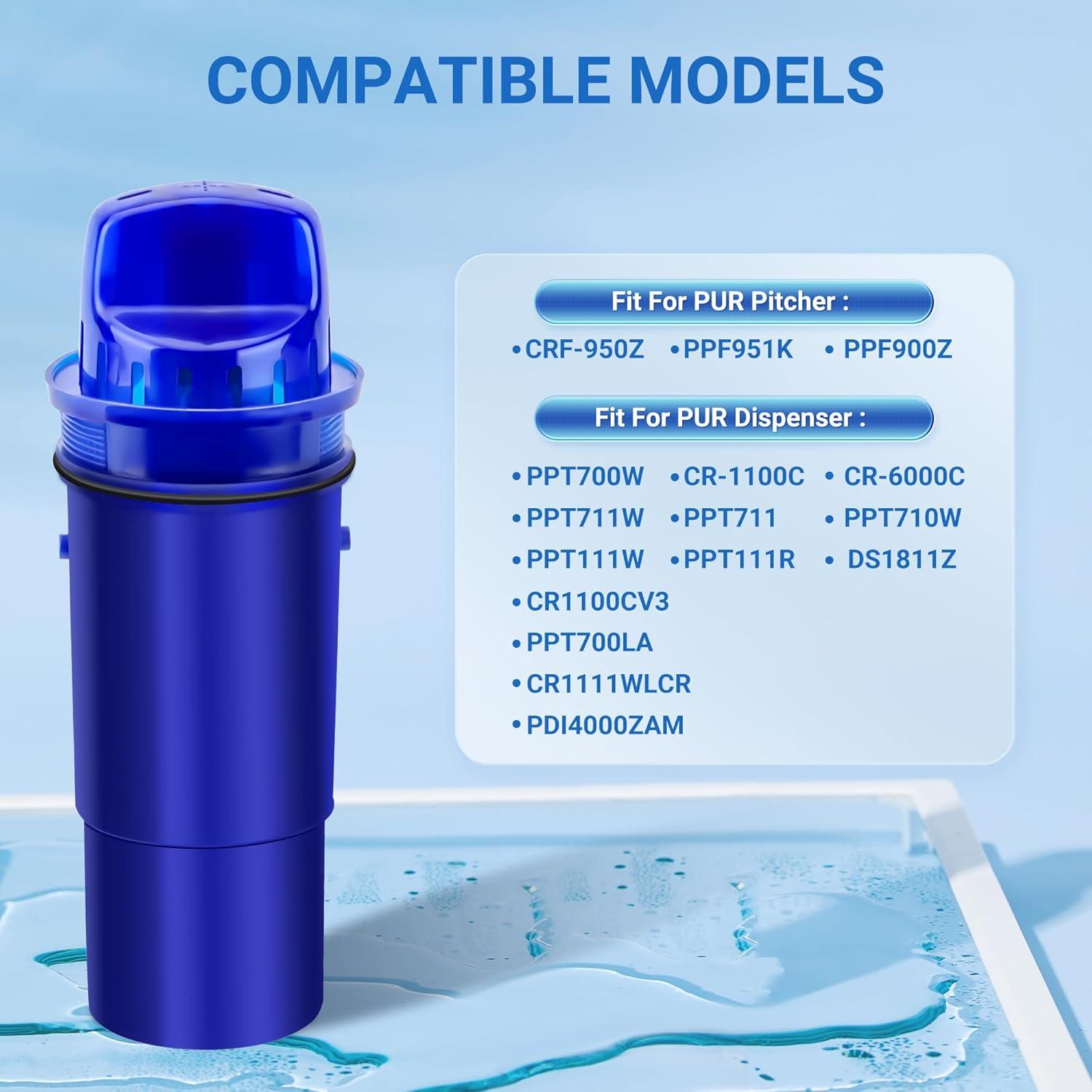 Filtro de Agua DESENRUIS 4-en-1 Compatible con PUR - Paquete de 4