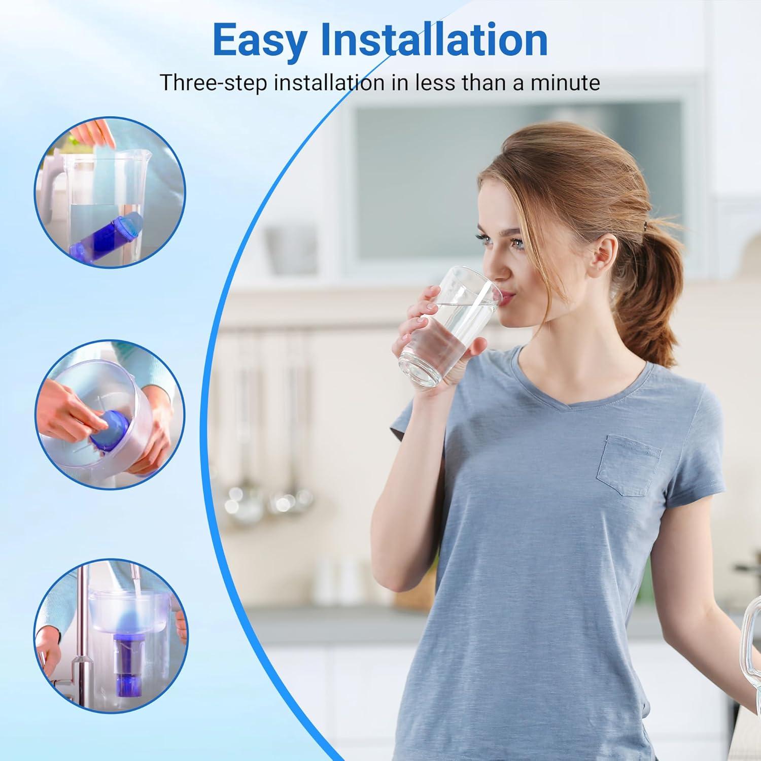 Filtro de Agua DESENRUIS 4-en-1 Compatible con PUR - Paquete de 4