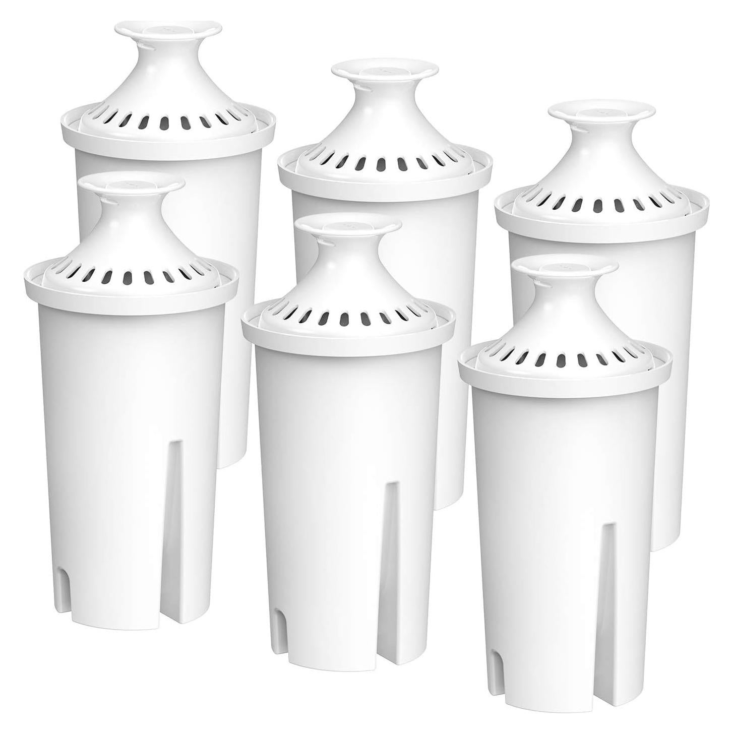 Filtro de agua FilterLogic FL-PF06, paquete de 6, compatible con Brita