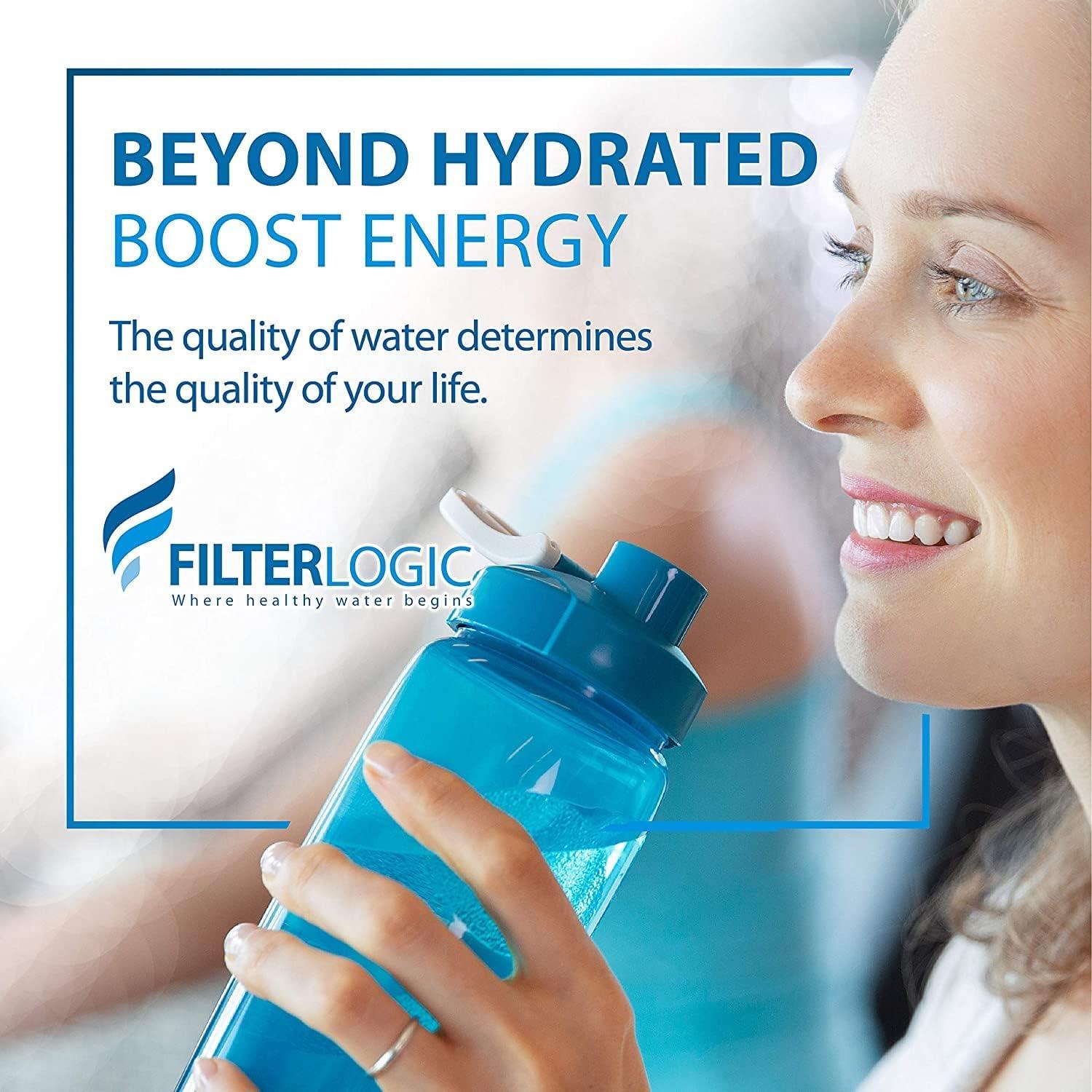 Filtro de agua FilterLogic FL-PF06, paquete de 6, compatible con Brita