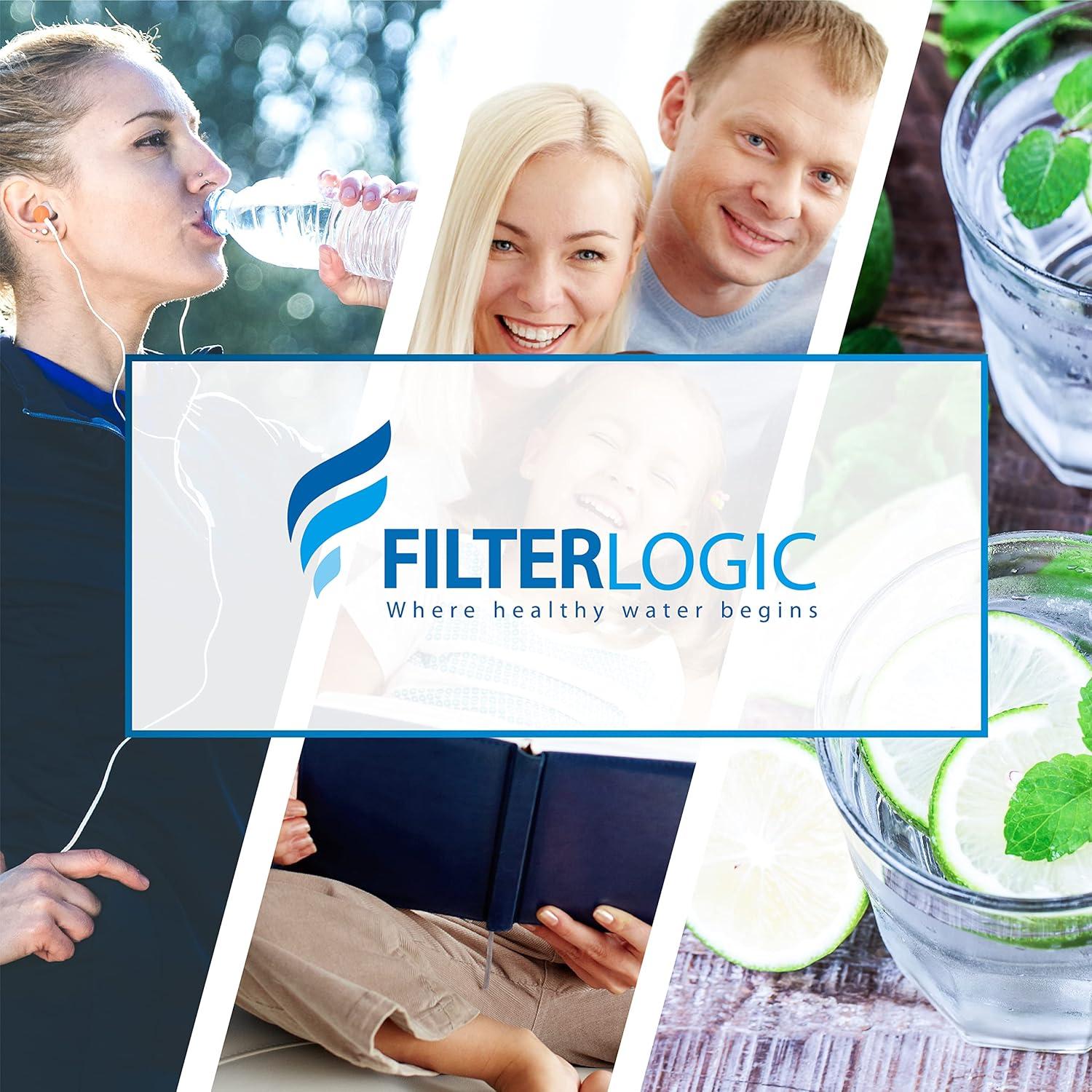 Filtro de agua FilterLogic FL-PF06, paquete de 6, compatible con Brita