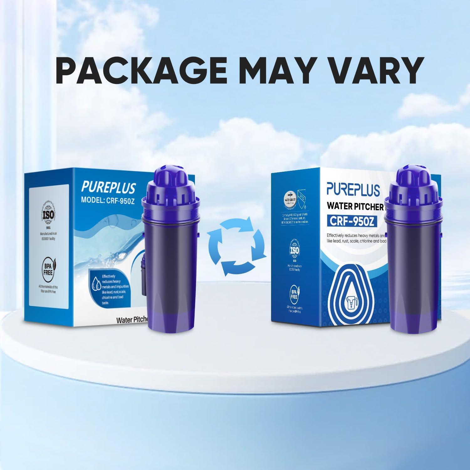 Filtro de Agua PUREPLUS CRF950Z Compatible con Jarras PUR 3PACK