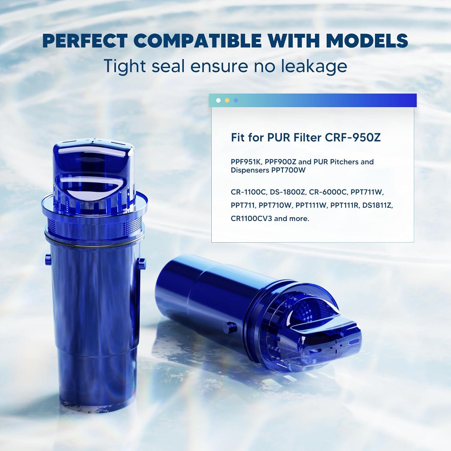 Filtro de Agua BOGDA CRF950Z para Jarras PUR - 4 Unidades