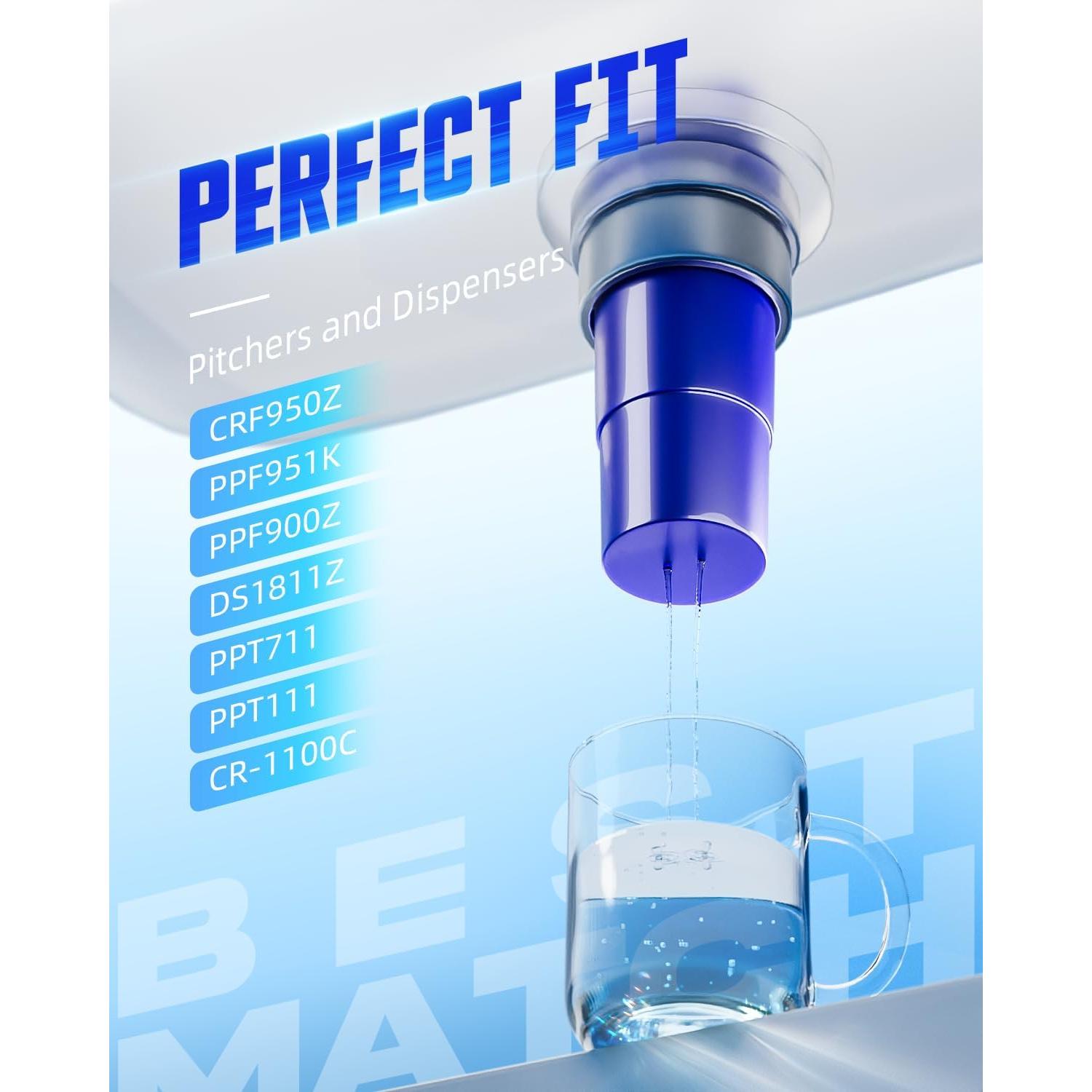 Filtro de Agua DESENRUIS CRF950Z Compatible con PUR - Paquete de 6