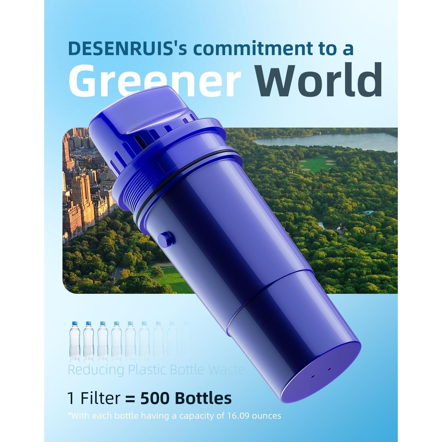 Filtro de Agua DESENRUIS CRF950Z Compatible con PUR - Paquete de 6