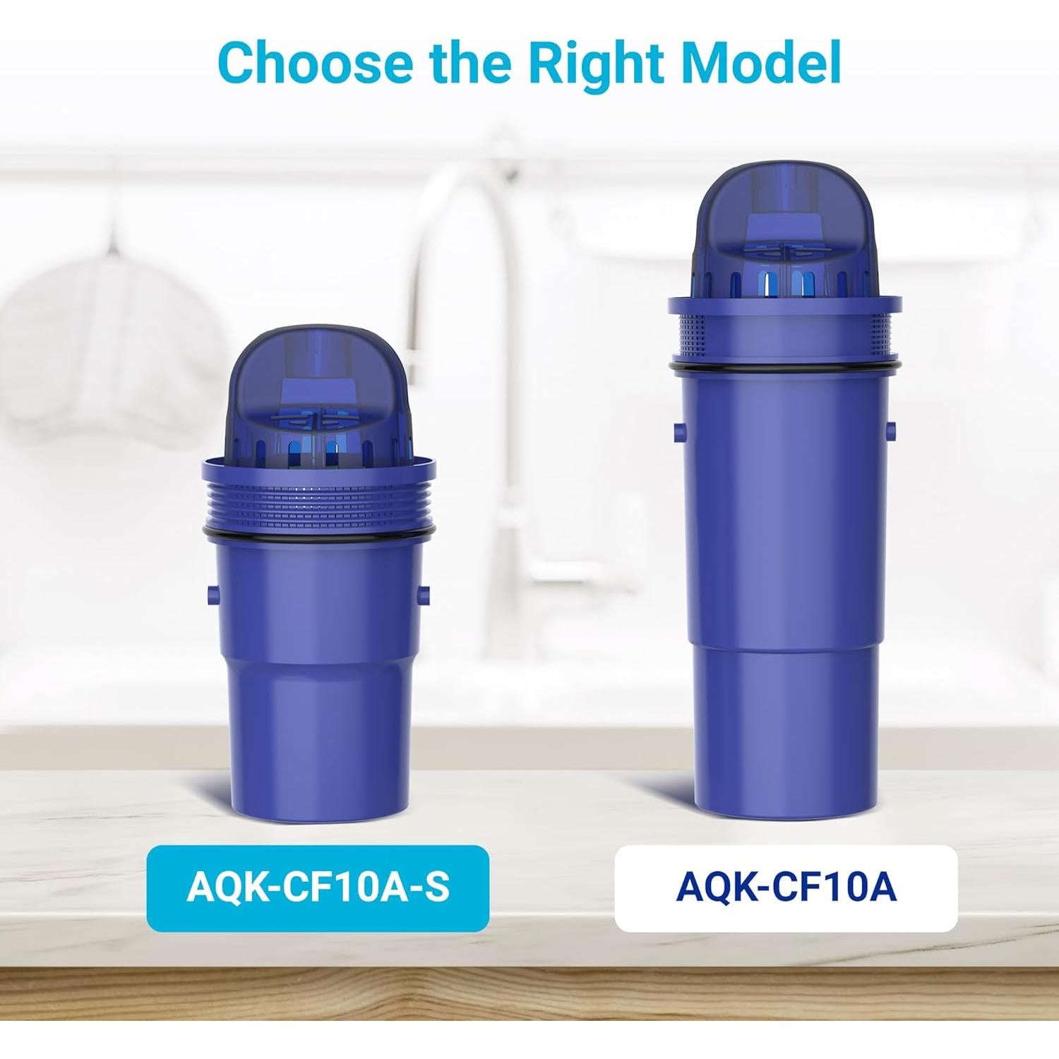 6 Filtros de Agua AQUA CREST para Jarras PUR, Certificado NSF