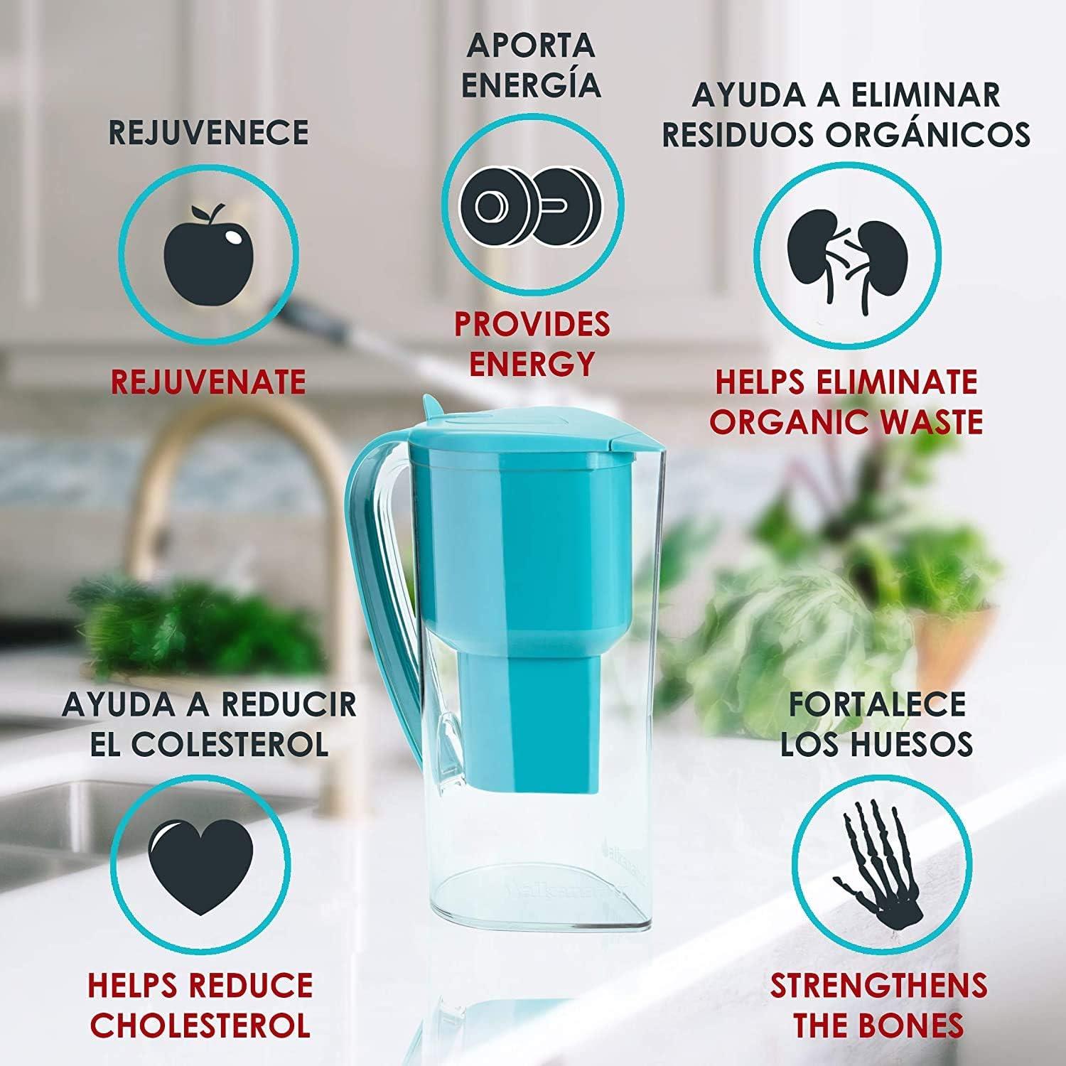 Filtro de Reemplazo Alkanatur para Jarra - Paquete de 3 - Filtra 400L