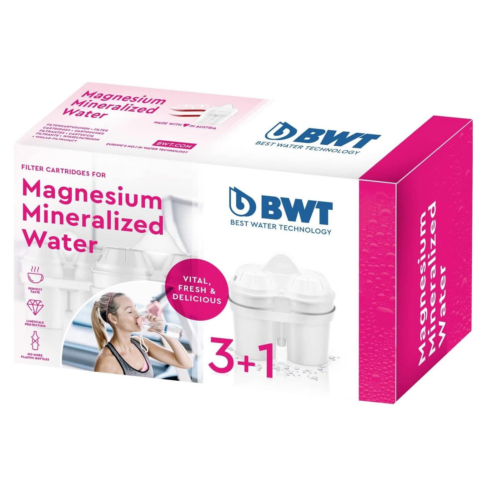 Cartuchos de Filtro de Agua BWT Magnesium L0814334 - 4 Unidades