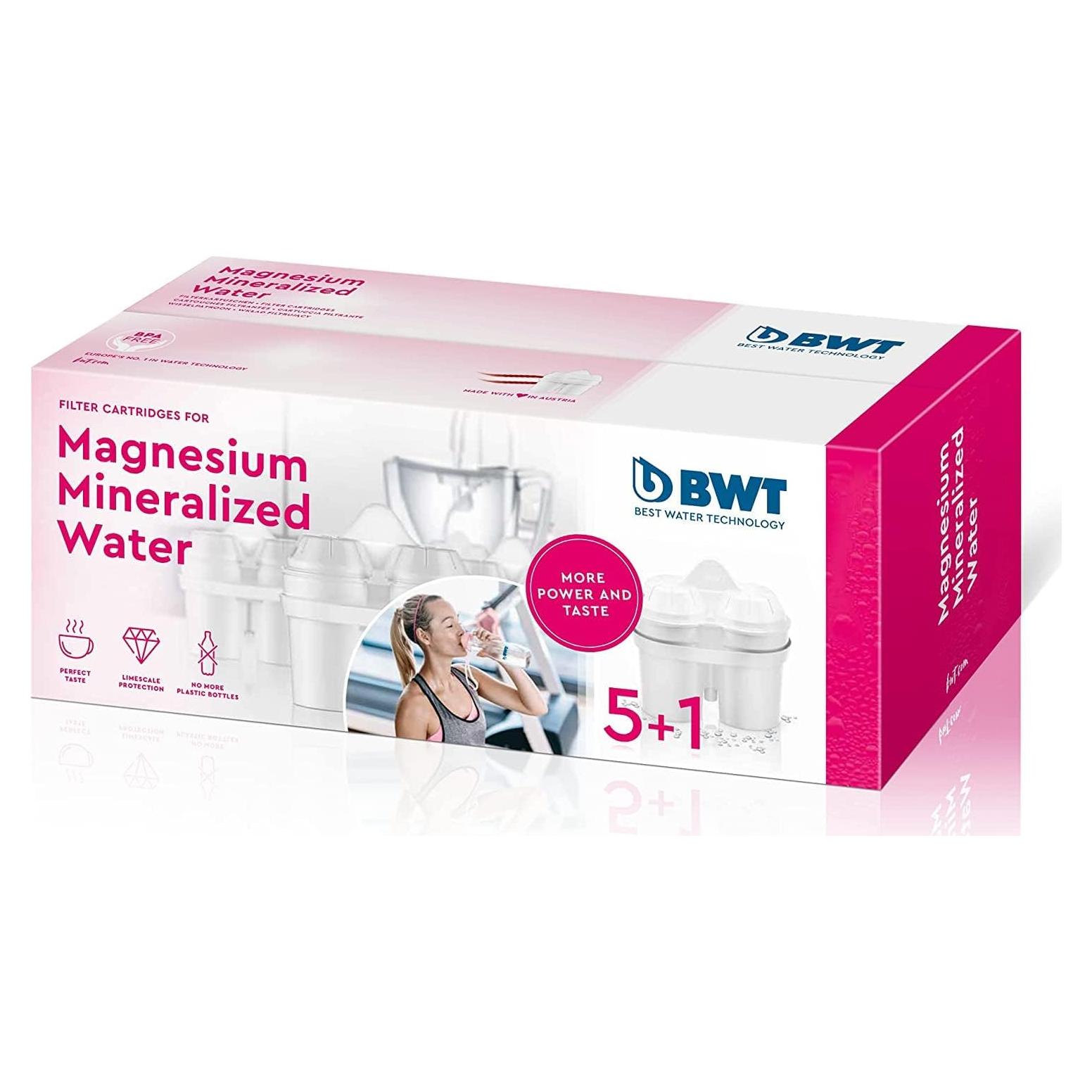 Filtro de Agua Mineralizado BWT Mg2+ - Paquete de 6 Cartuchos