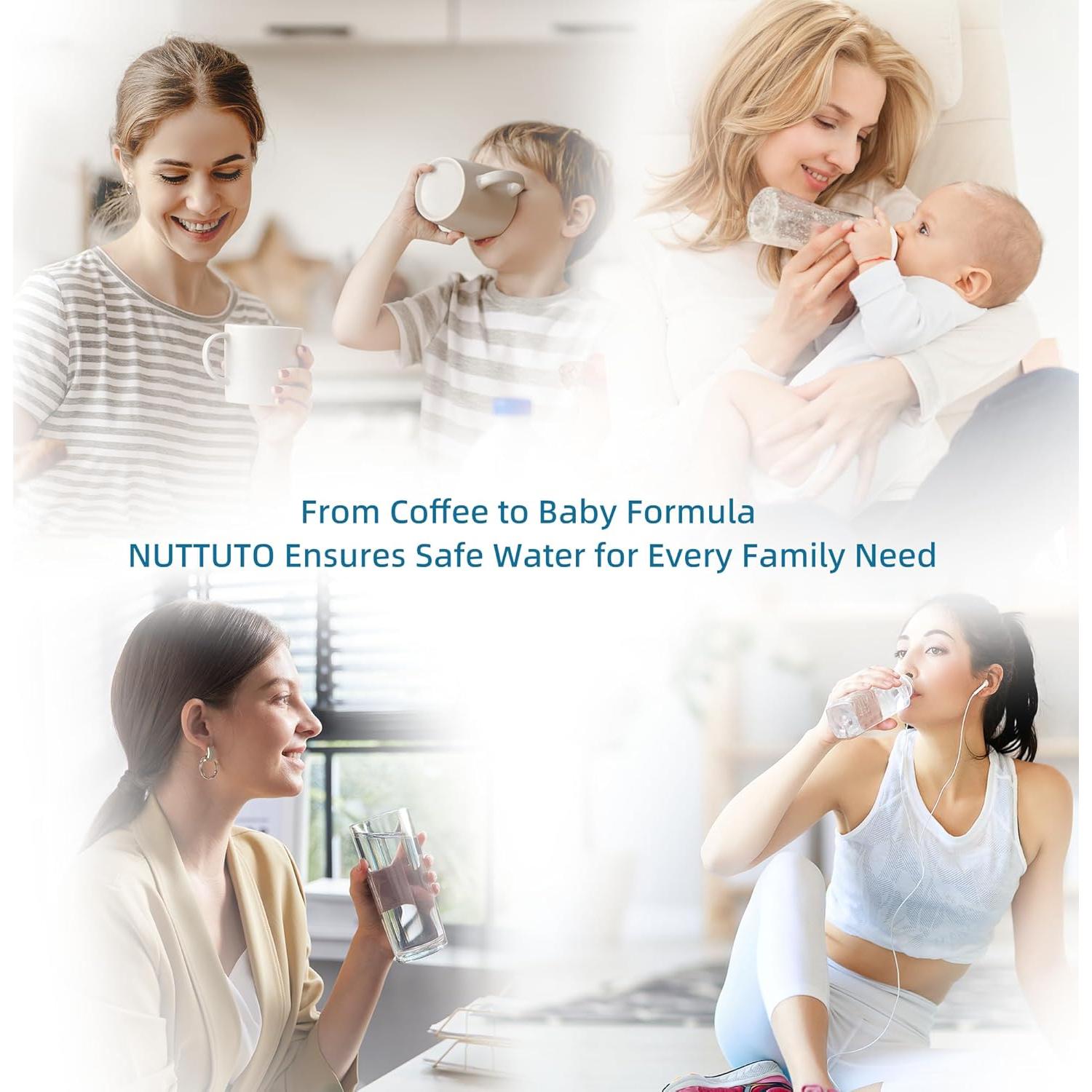 Filtro de Agua NUTTUTO Reemplazo x3 para Jarras Brita - Libre de BPA