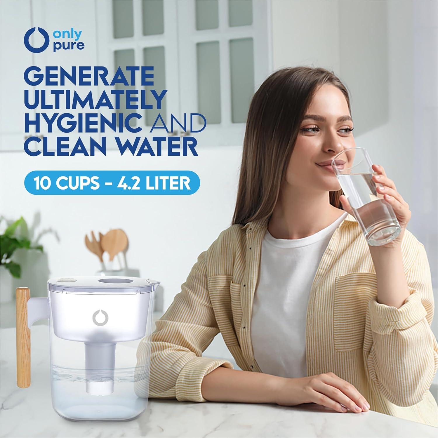 Jarra de Filtro de Agua OnlyPure 10 Tazas 120 Galones