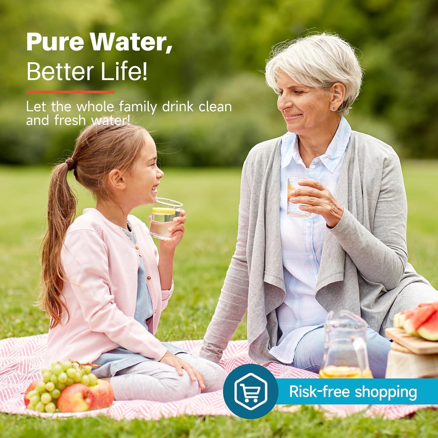 Filtro de Agua de Jarra ICEPURE PPF001 Reemplazo PUR 6 Pack