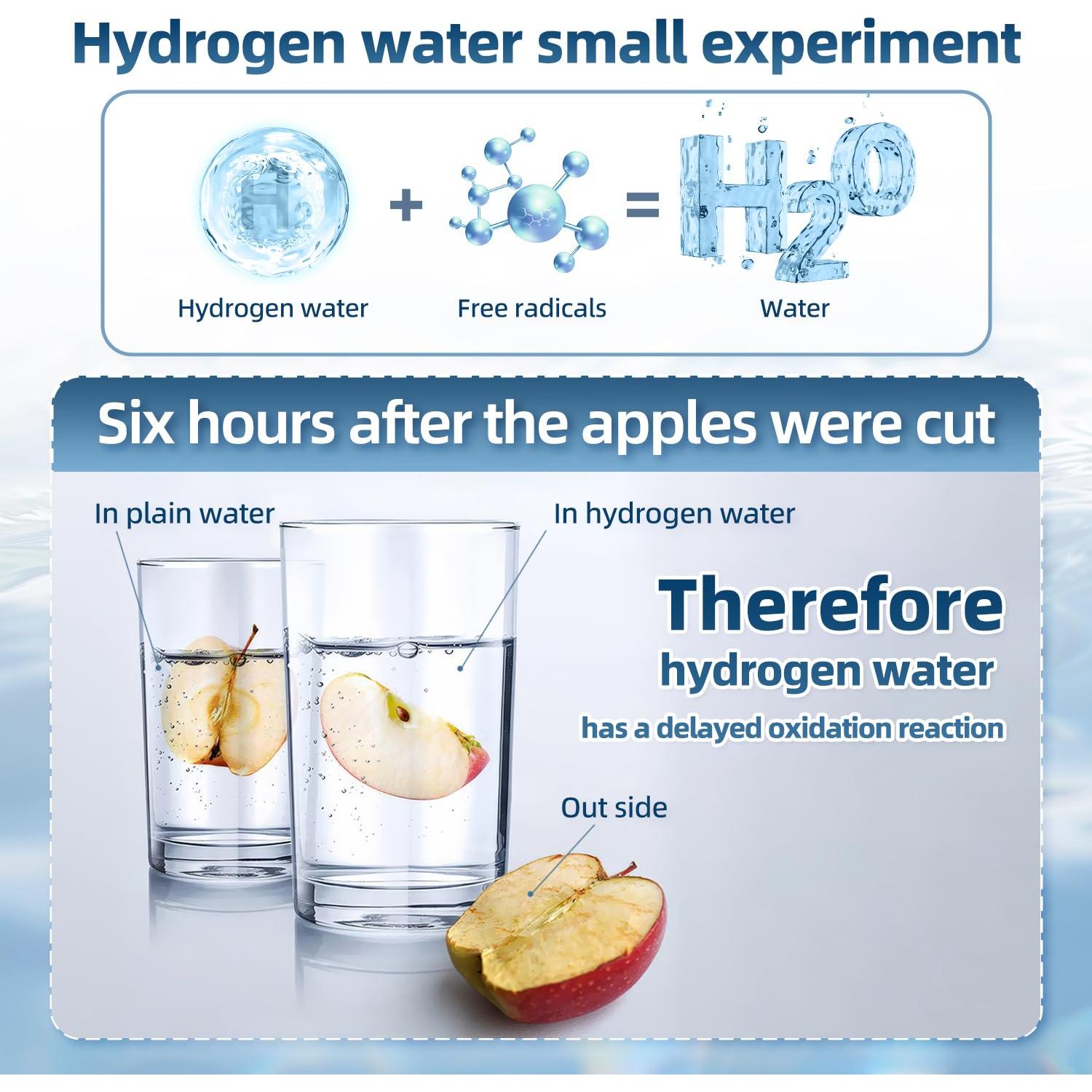 Botella de Agua de Hidrógeno Curety 102A 1500ppb 21.5cm