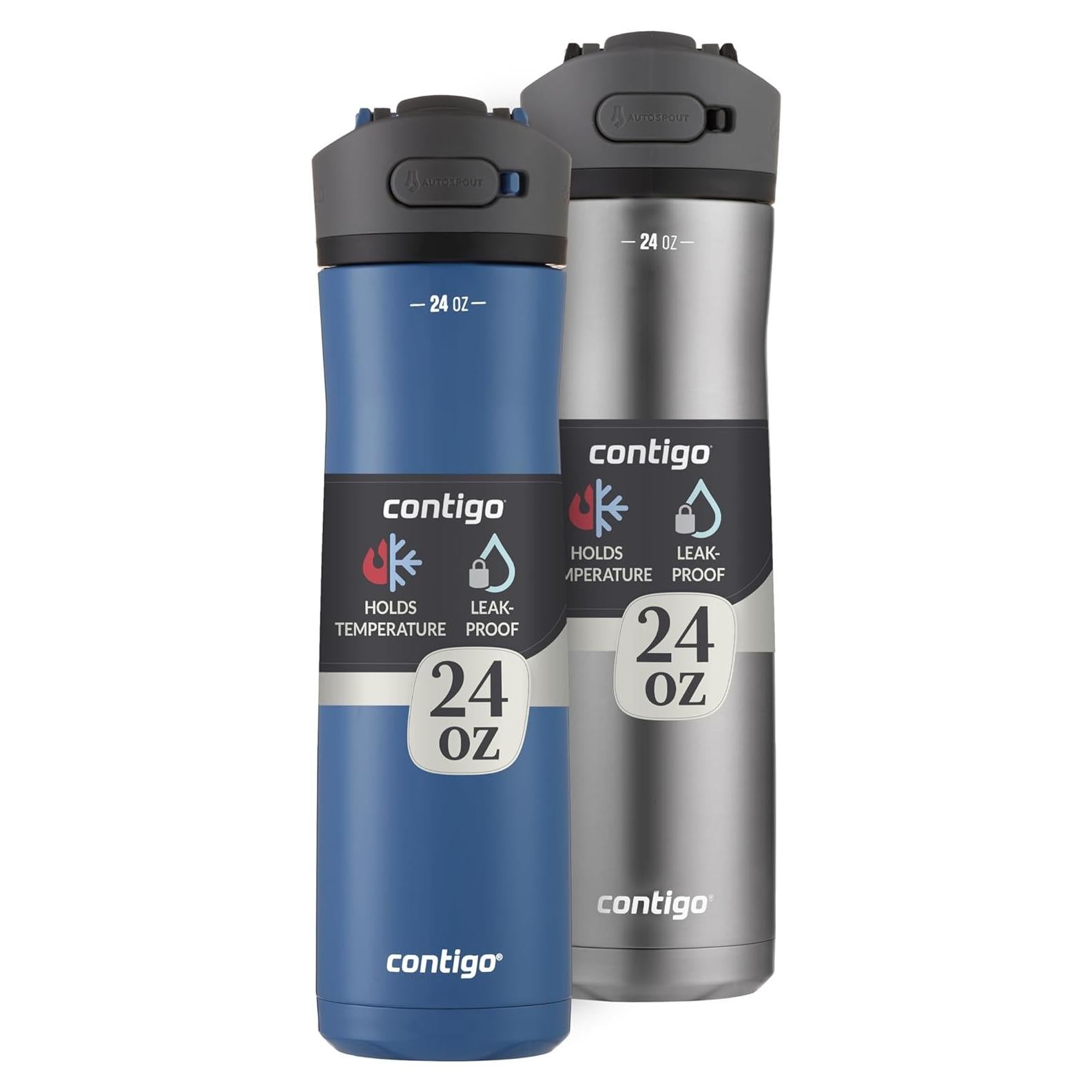 Botella de Agua Contigo Ashland Chill 2.0 0.71L Paquete de 2