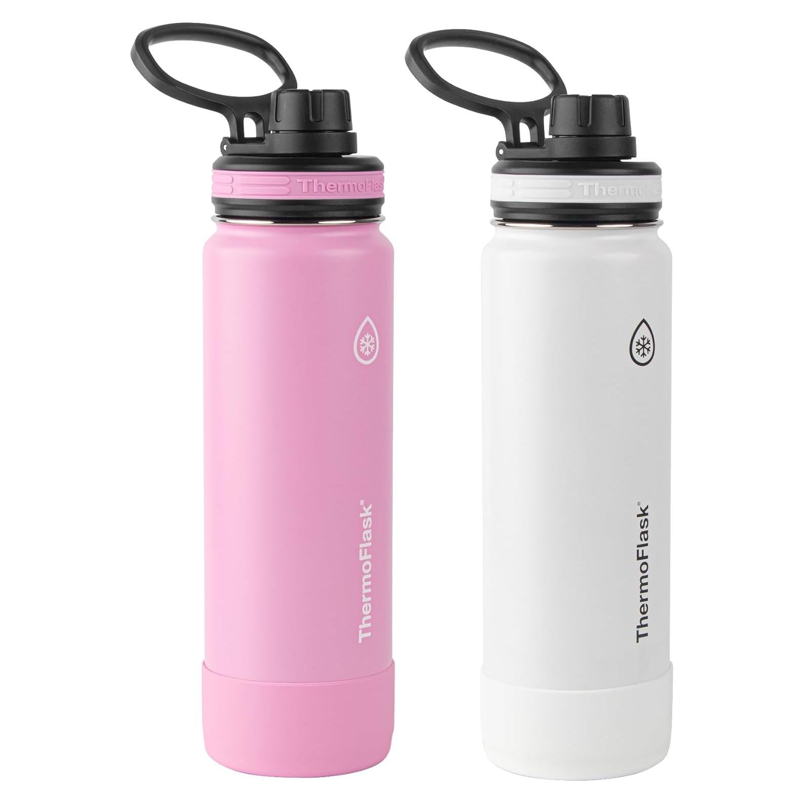 Juego de 2 Botellas de Agua ThermoFlask 710 ml Aisladas Doble Pared
