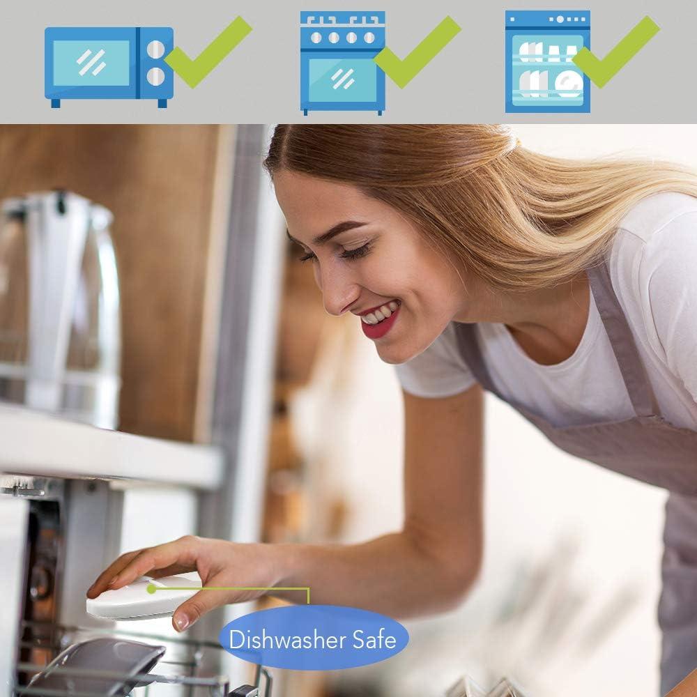 2 Tapas Reutilizables Cerámica Blanca 11oz PRINT SUPREMACY