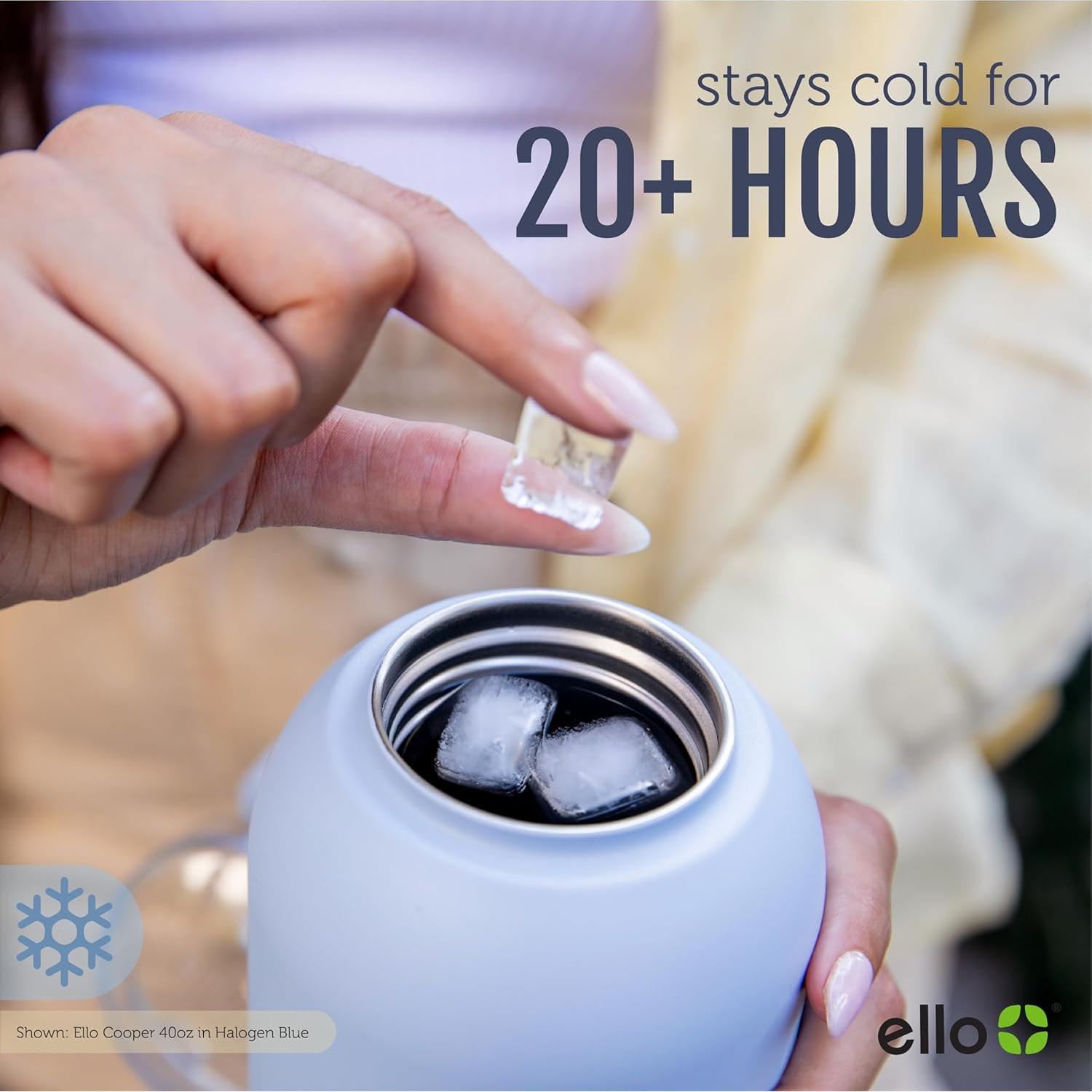 Botella de Agua Ello Cooper 32oz Acero Inoxidable Aislada