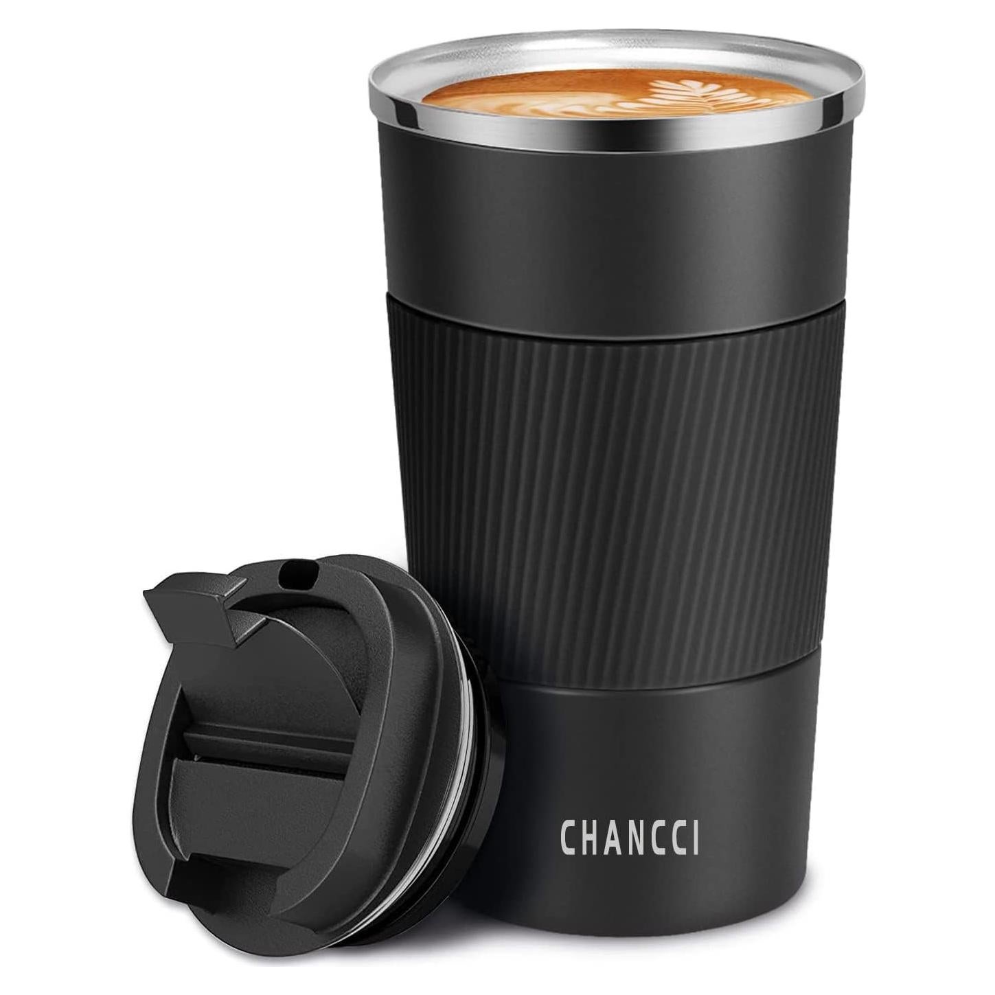 Taza de café de viaje CHANCCI 510ml acero inoxidable aislada