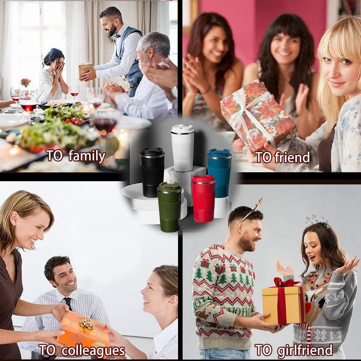 Taza de café de viaje CHANCCI 510ml acero inoxidable aislada