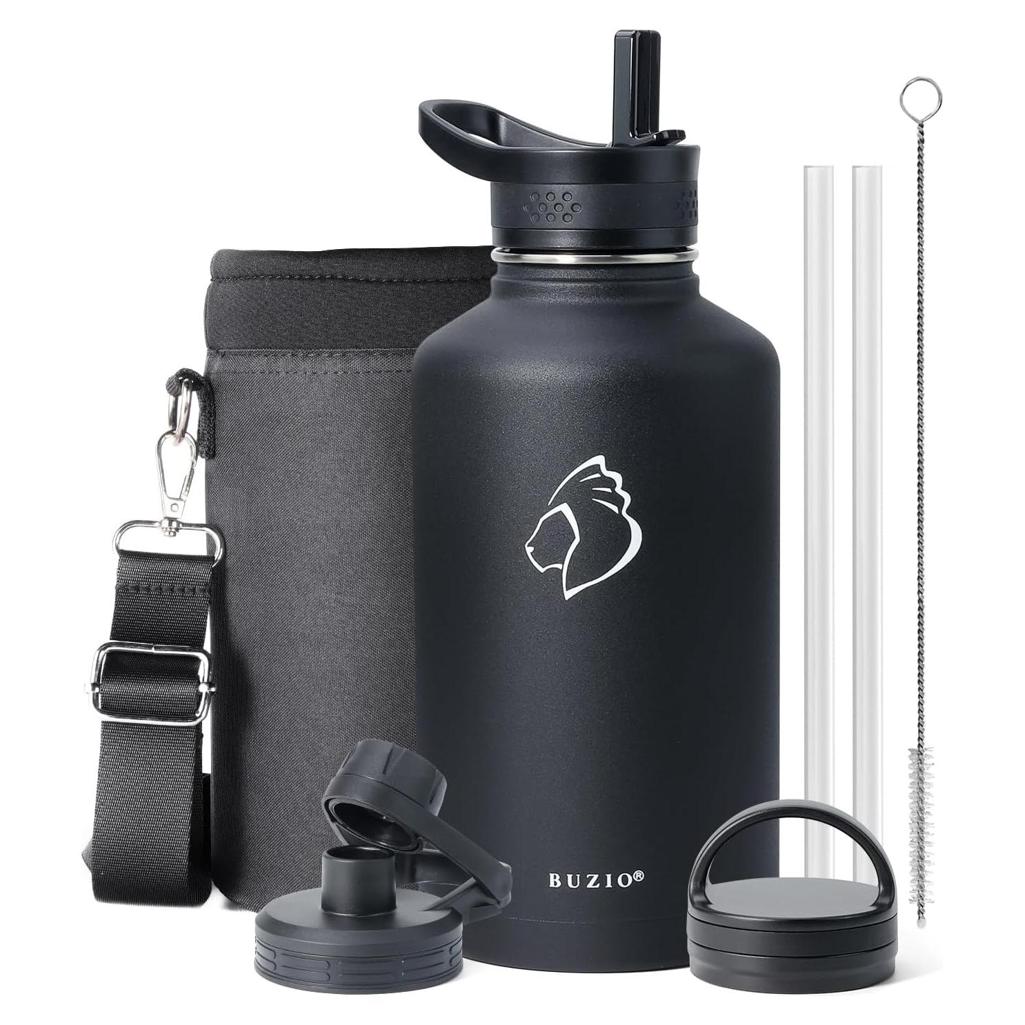 Botella de Agua Aislada BUZIO 1893 ml Acero Inoxidable Negra