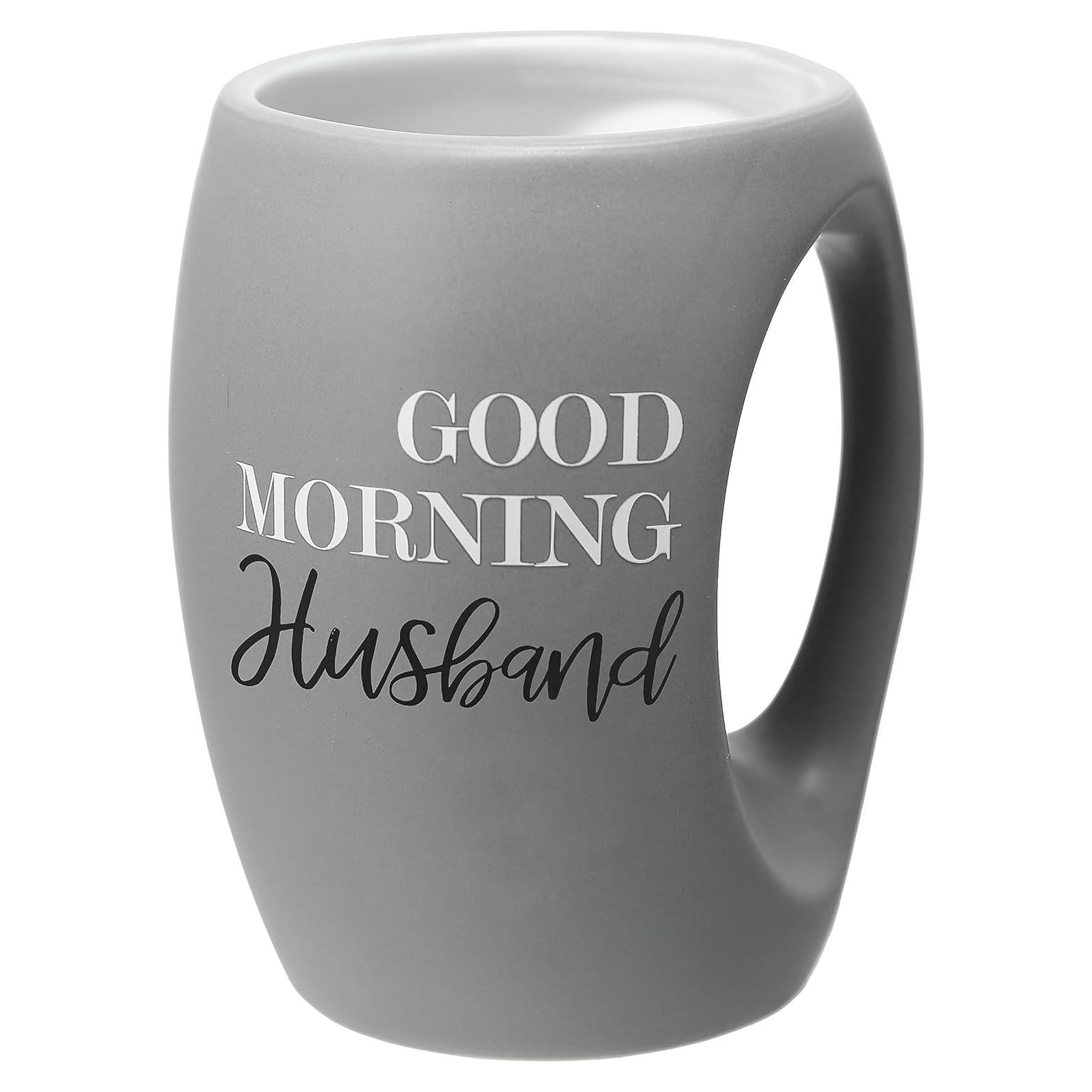 Taza Calentadora de Manos Pavilion Gift 16 oz Gris Esposo