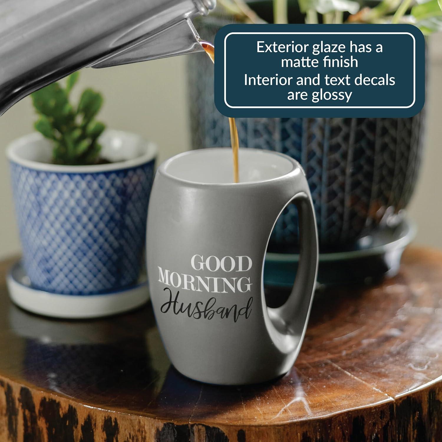 Taza Calentadora de Manos Pavilion Gift 16 oz Gris Esposo