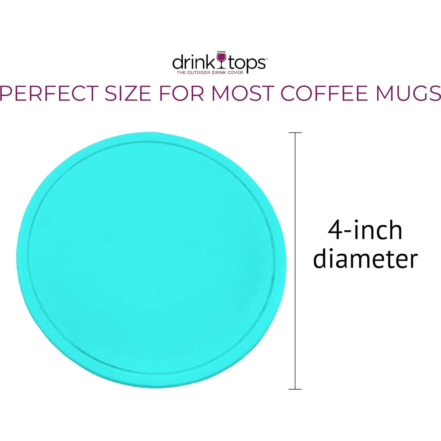 Tapa de Silicona Coverware para Tazas - 4 Piezas - Verano Aplastante