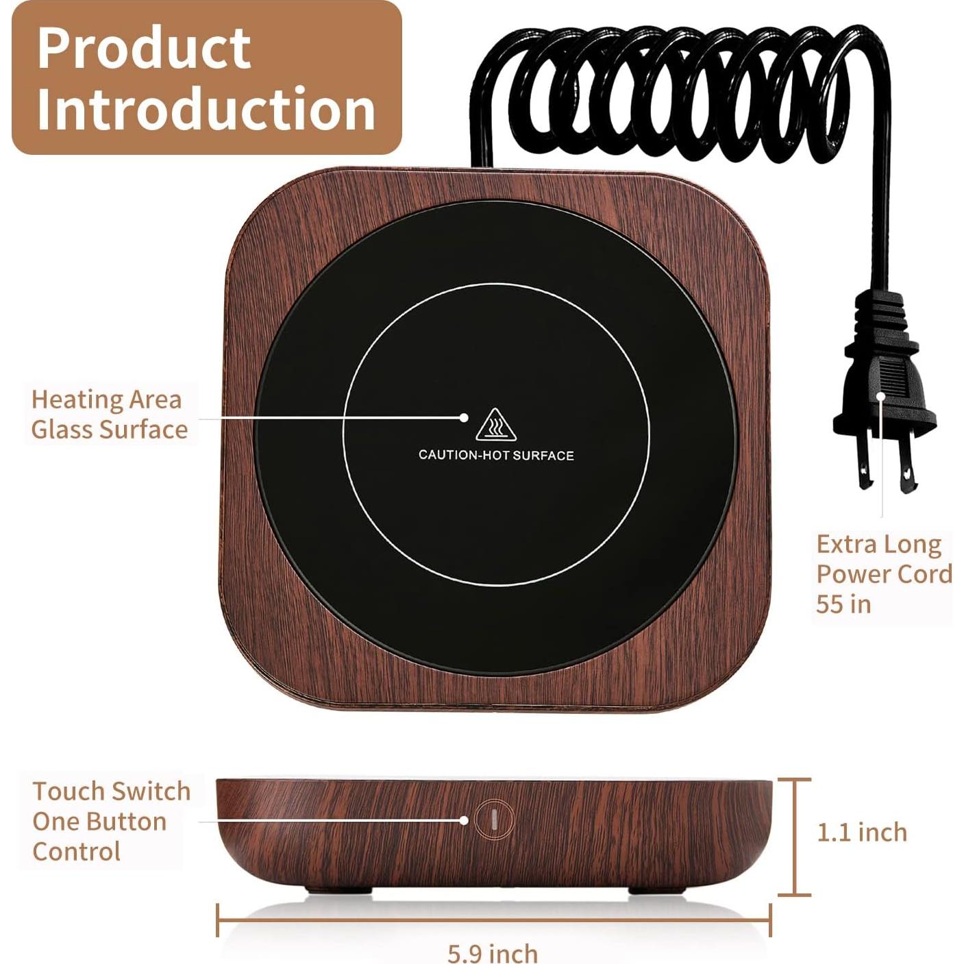 Calentador de Tazas DOPUDO Marrón con Apagado Automático