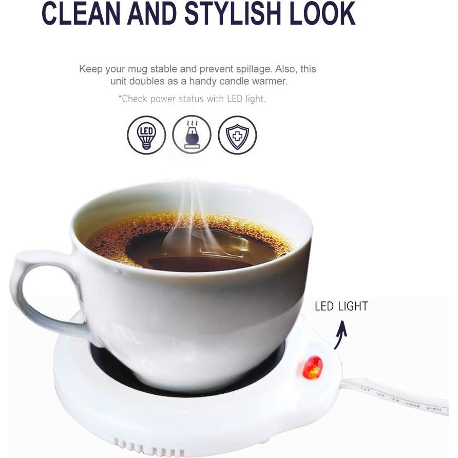 Calentador de Tazas Eutuxia 17W para Café y Té - 13.68 cm