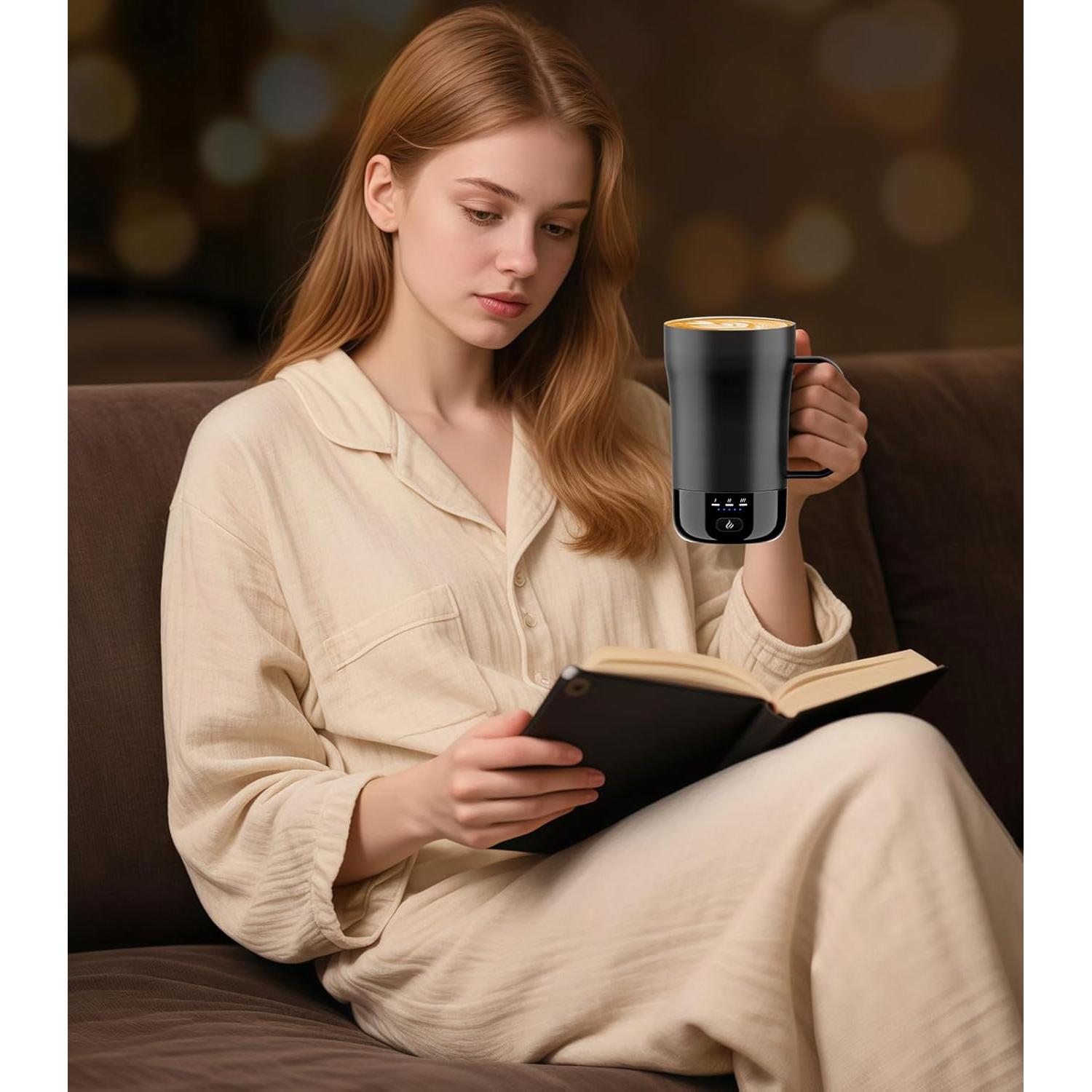 Taza de café inteligente PUSEE F2 14oz control temperatura 65°C