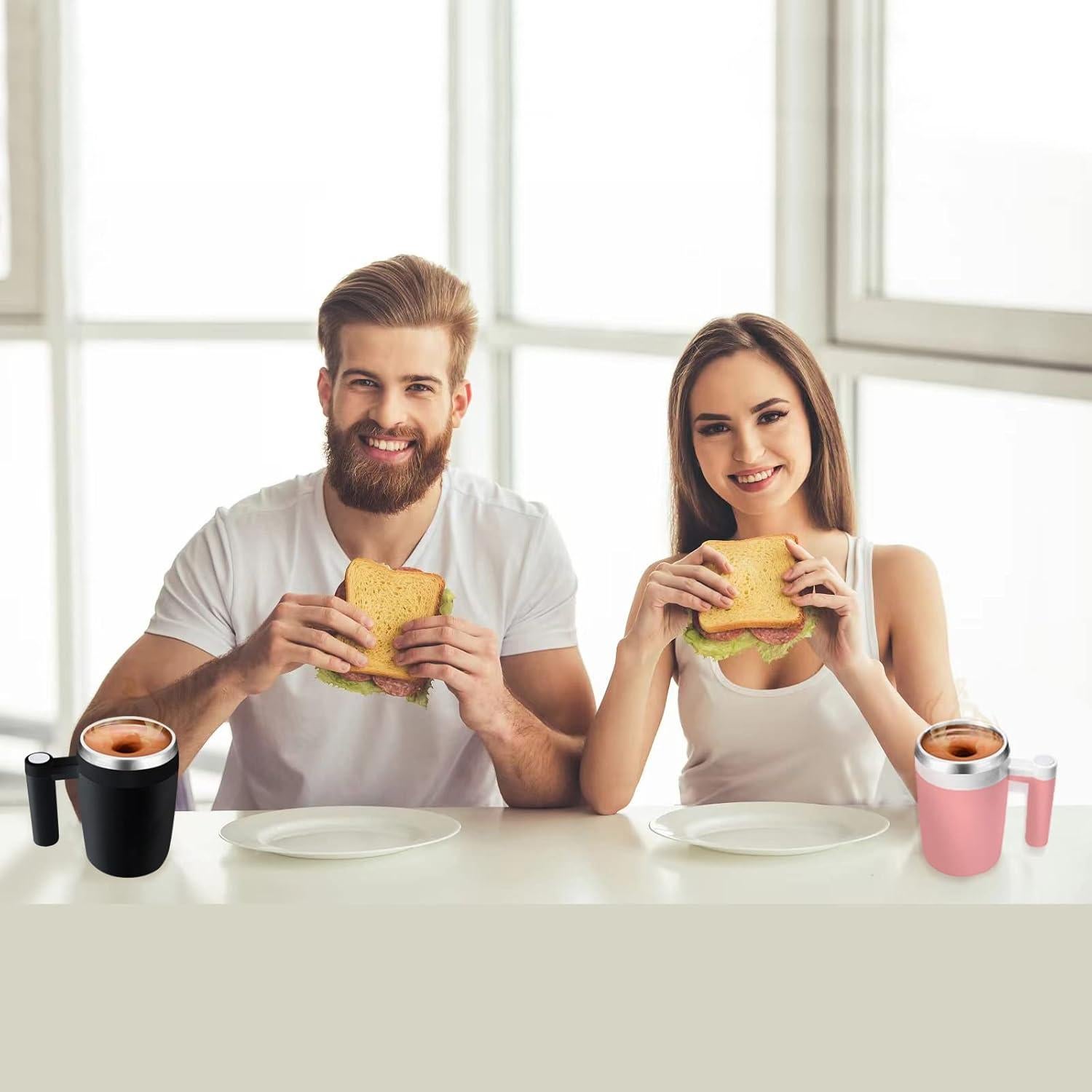 Taza Automática Revolvente FCSWEET 414ml Negra Impermeable