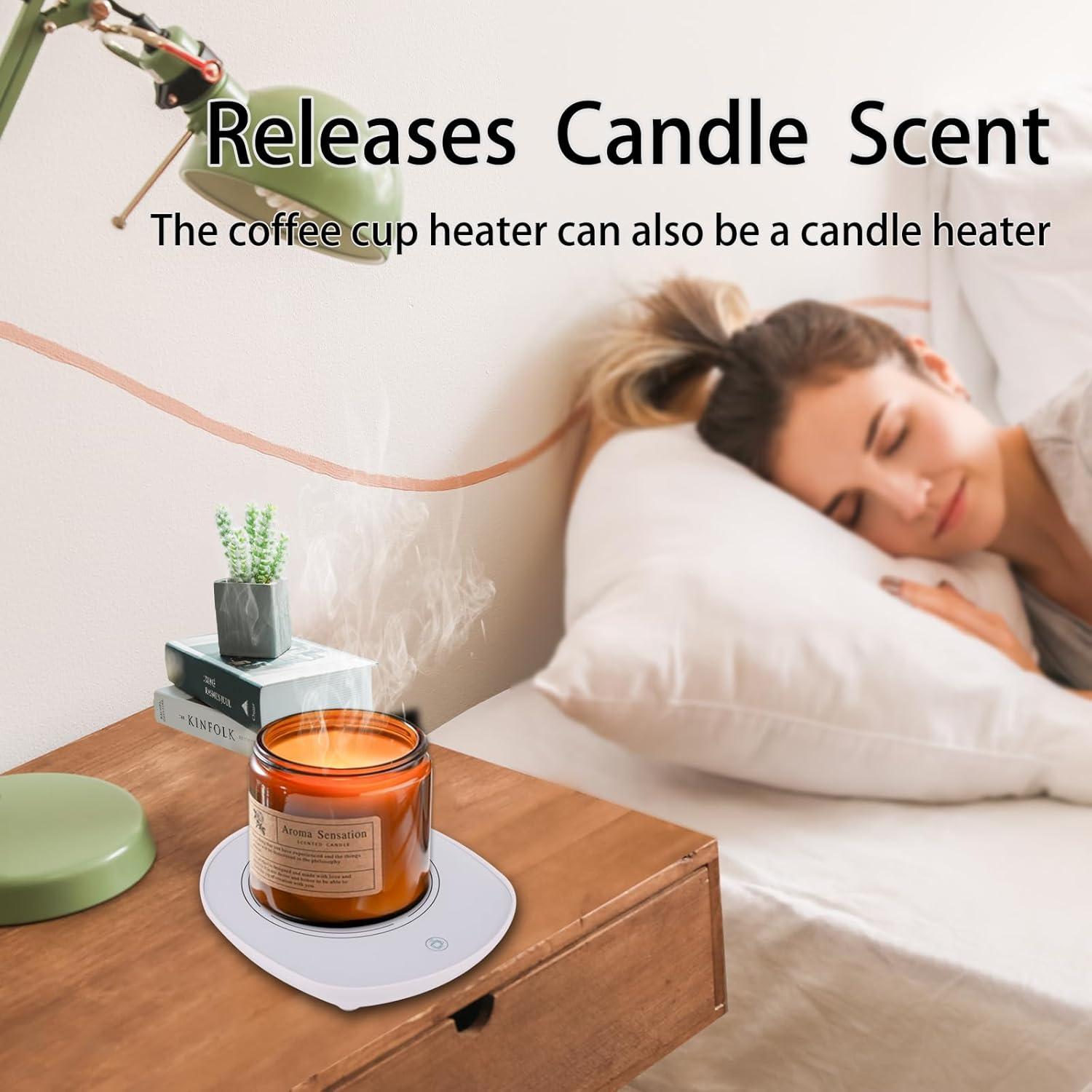 Calentador de Tazas LONID con Taza Cerámica 430ml Blanco