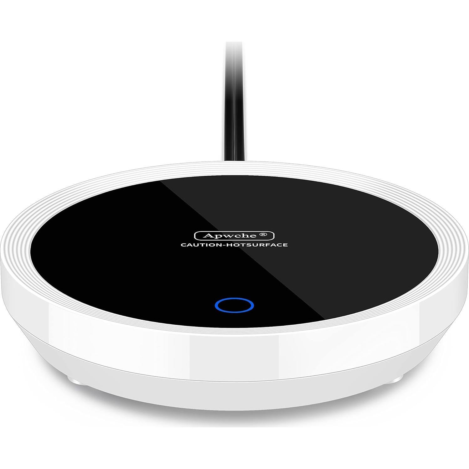 Calentador de Taza Apwche Blanco con Sensor de Gravedad 55°C