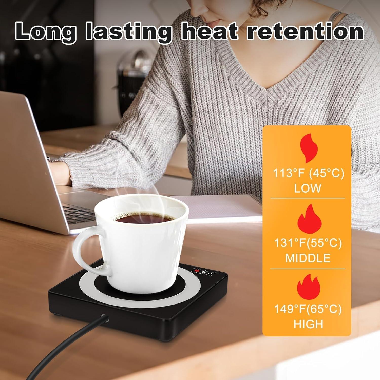 Calentador de Tazas 3 en 1 AUDRWALL con Cargador Inalámbrico 15W