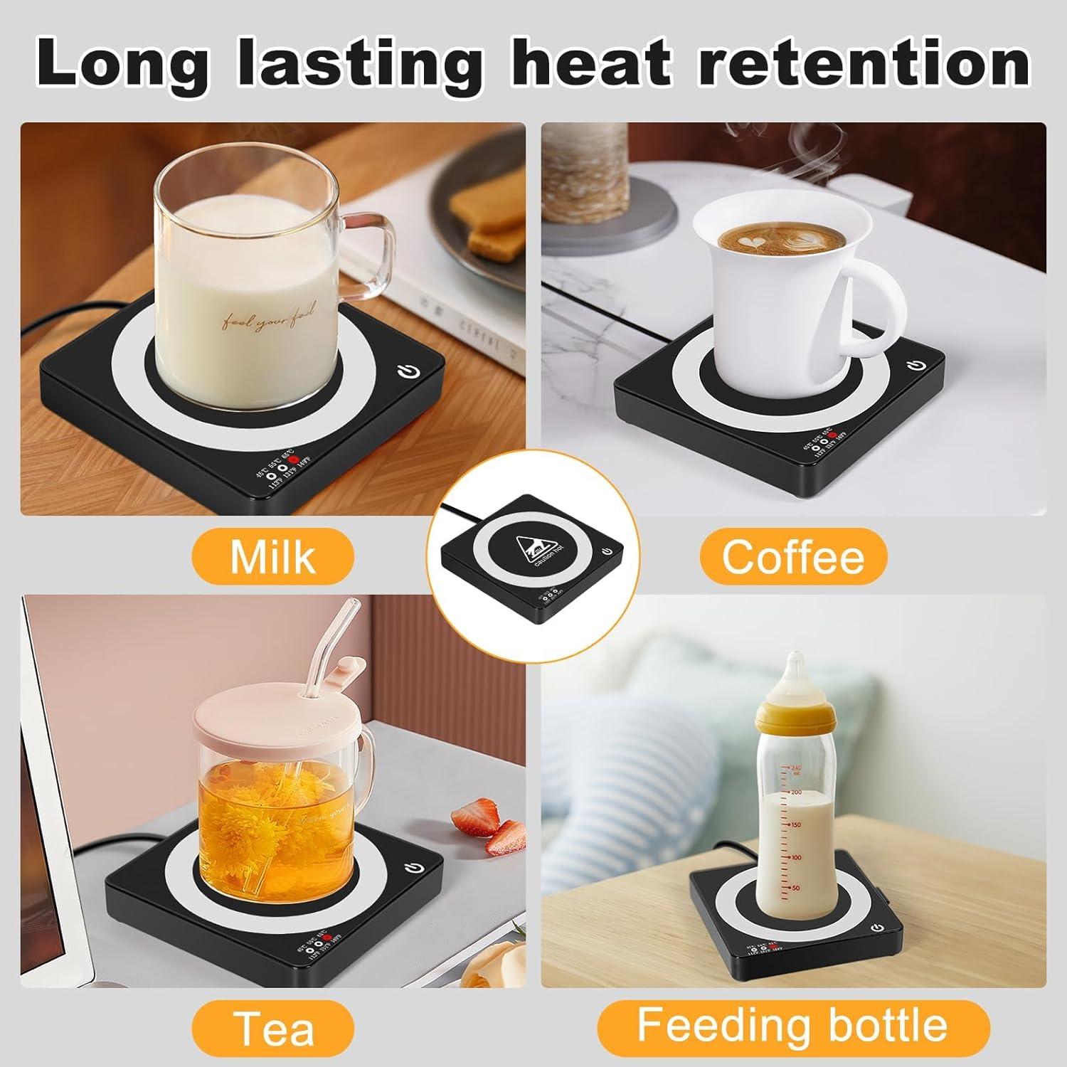 Calentador de Tazas 3 en 1 AUDRWALL con Cargador Inalámbrico 15W