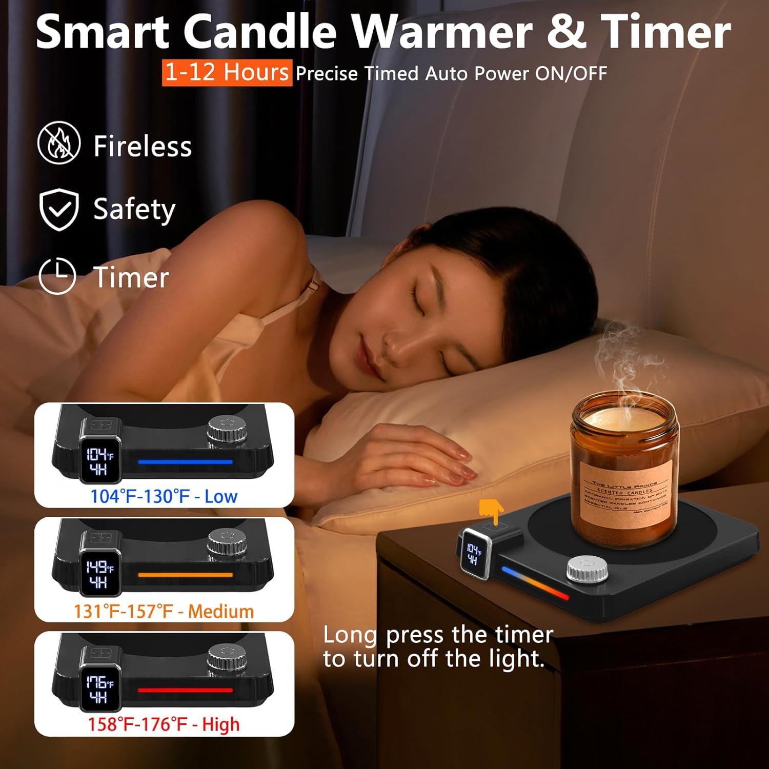 Calentador de Tazas Yoobao H13, 9 Temperaturas, 40W, Negro