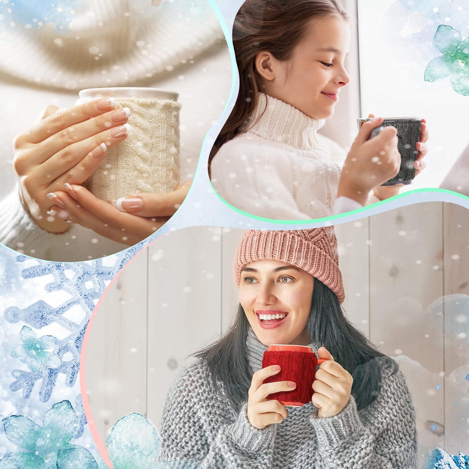 Mangas Aislantes Reutilizables Skyley 4 Pcs para Tazas de Café