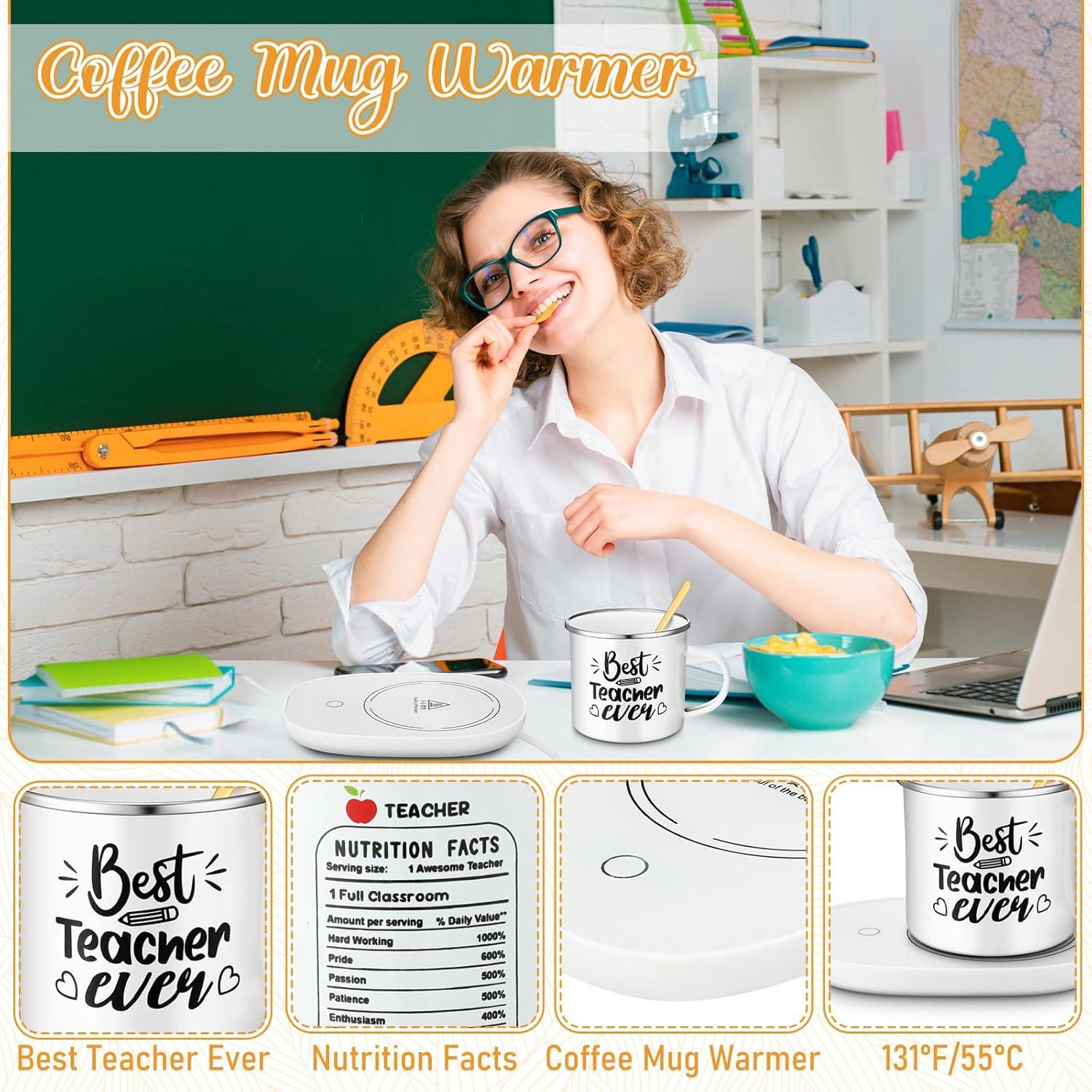 Juego de Regalo para Maestros Taza Cerámica 340ml Calentador
