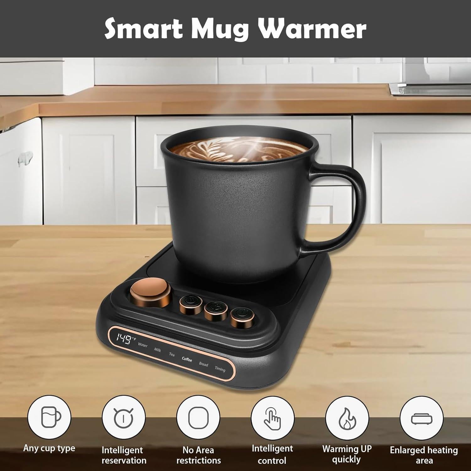 Calentador de Taza Inteligente VividLife AMY09 40W Negro