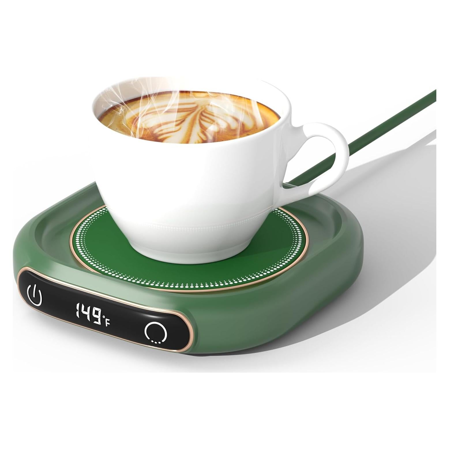 Calentador de Tazas WHNL Verde con 3 Temperaturas y Apagado Automático