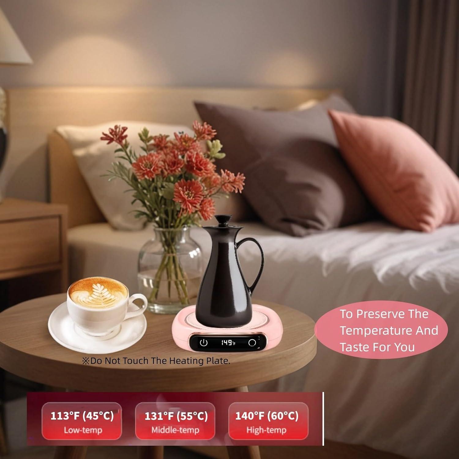 Calentador de Tazas WHNL Verde con 3 Temperaturas y Apagado Automático