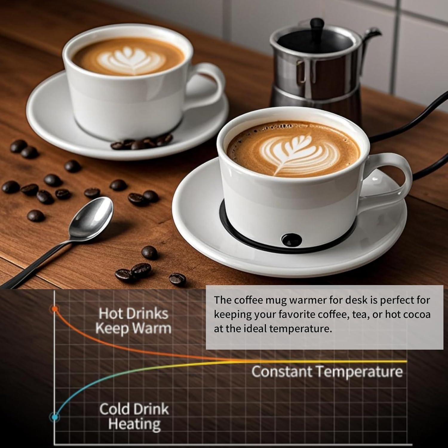 Calentador de Tazas WHNL Verde con 3 Temperaturas y Apagado Automático