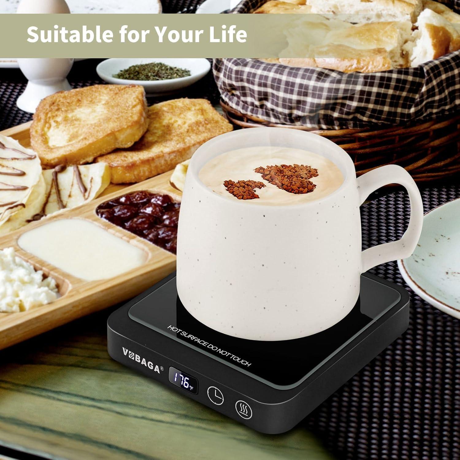 Calentador de Tazas VOBAGA Negro con 5 Temperaturas y Apagado Automático