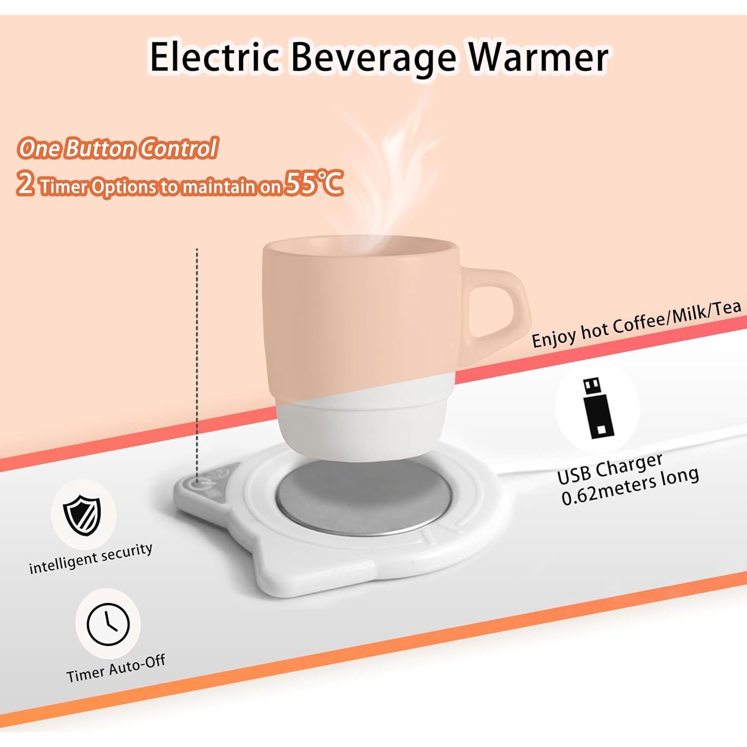 Calentador de Tazas YeeSingLon MRBD01 55°C Apagado Automático