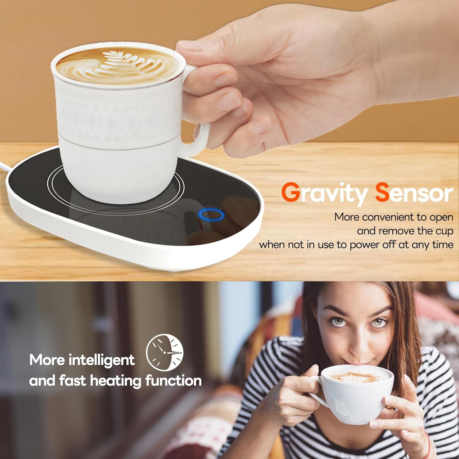 Calentador de Tazas ZIHHO 16W Negro 55°C para Oficina y Hogar